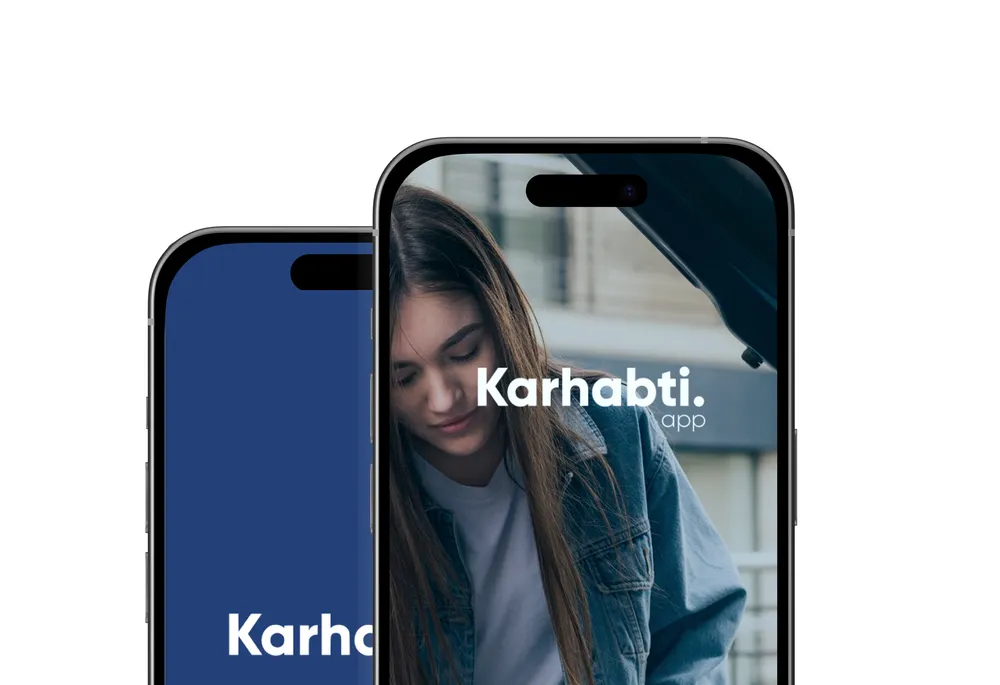 Application Karhabti.app sur smartphone