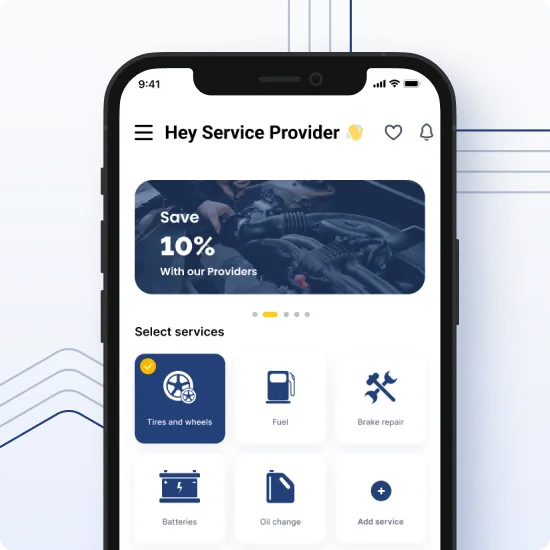 Application mobile Karhabti.app pour les prestataires